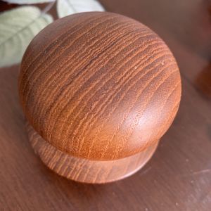 Mid-Century Dansk wood bottle stopper, decanter top replacement